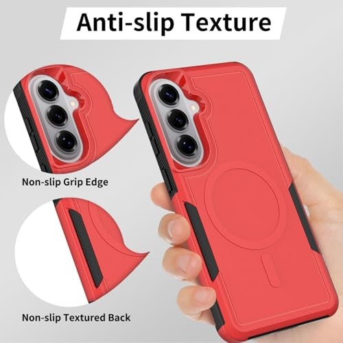 Magnetic 2-in-1 Military Grade Drop Heavy Duty Rugged Shockproof Case for Galaxy