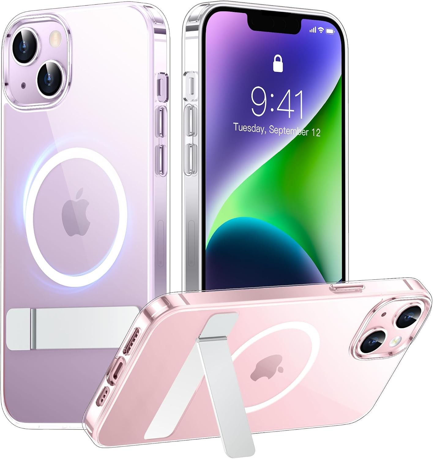Slim Shockproof Military Grade Case with Invisible Stand for iPhone 13 Pro Max