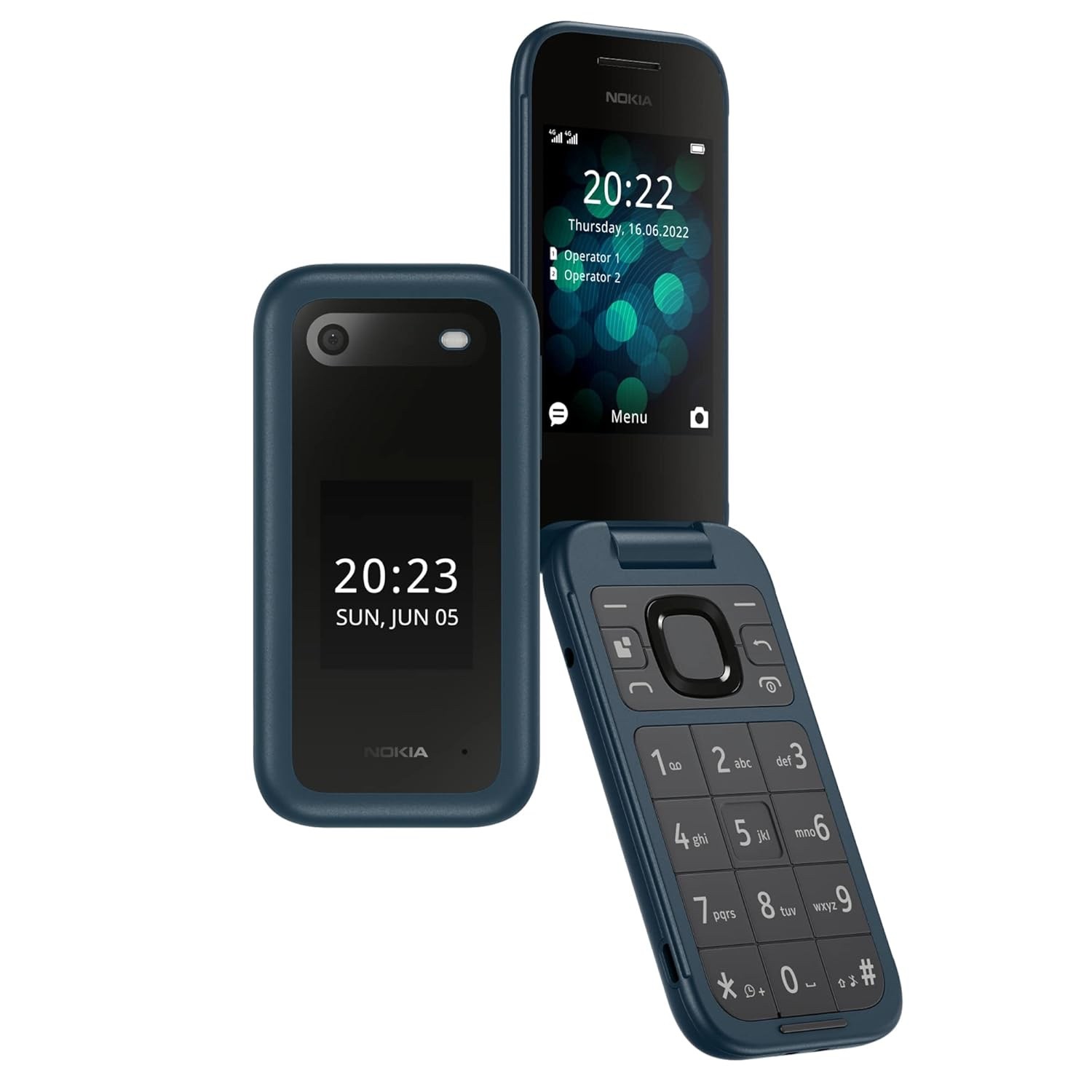 Nokia 2660 Flip 4G Volte keypad Phone with Dual SIM, Dual Screen Wireless FM Rad