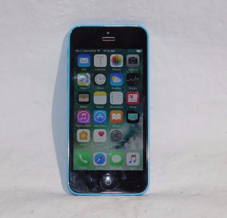 Apple iPhone 5c – 16GB – Blue (T-Mobile) A1532 (GSM) (OAK9058-1 ER U-62)