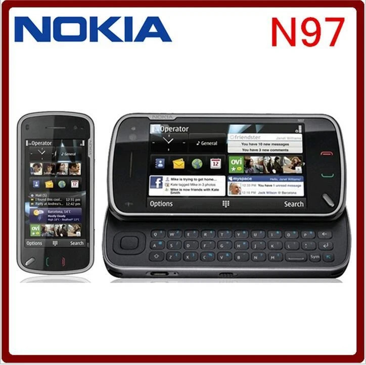 Unlocked Original Nokia N97 GSM 3G GPS WIFI Internal 8GB mobile phone 5MP