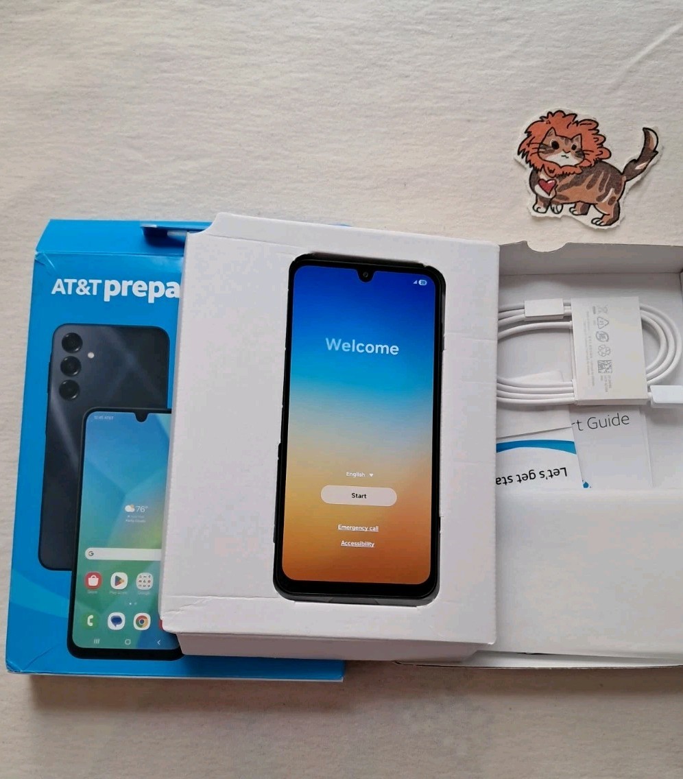 New Open Box Samsung Galaxy A16 5G 128GB SM-A166 128GB ATT AT&T Prepaid