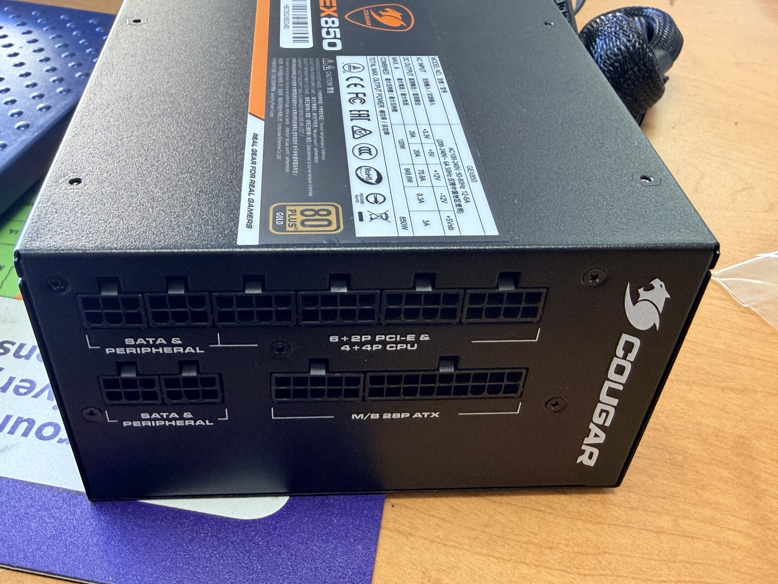 COUGAR GEX850 850W 80 PLUS Gold ATX Power Supply PSU