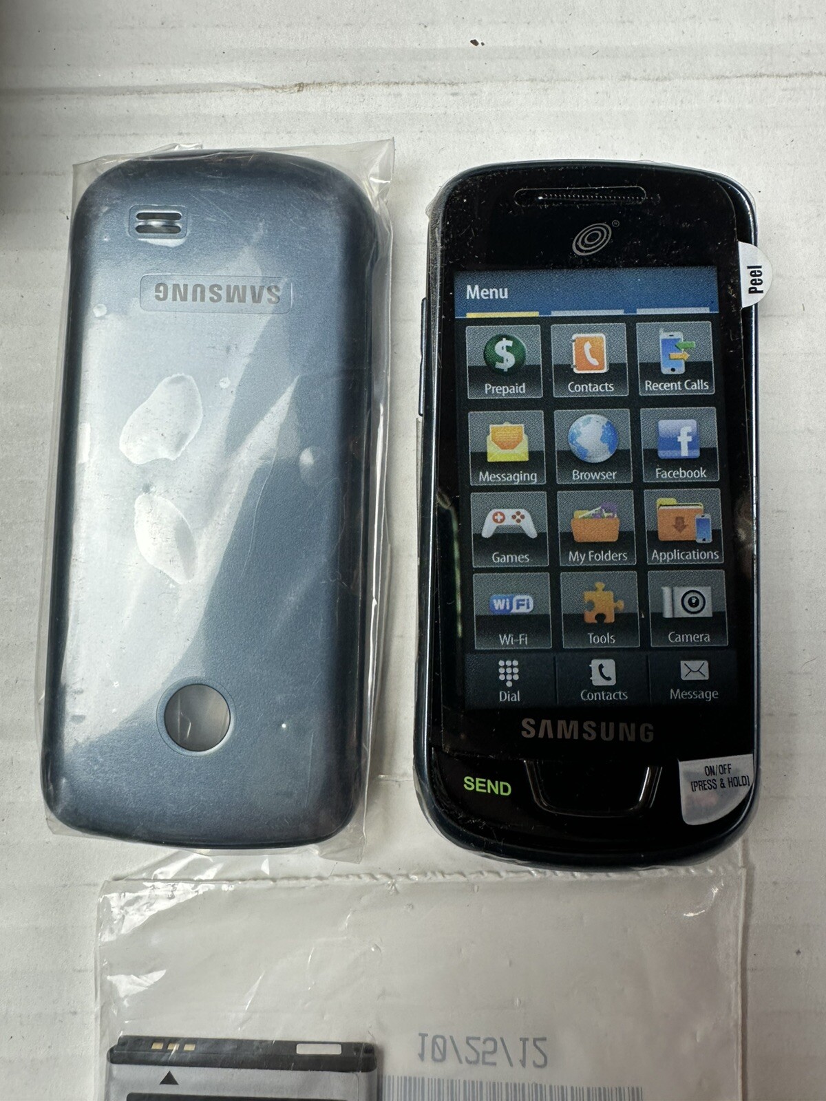 Samsung Solstice Straight Talk Recondition 3G Cell Phone Blue NO SIM CARD