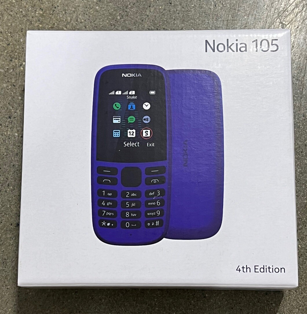 Nokia 105 (2019) Dual SIM, Black, Micro USB 2.0, 800 mAh, Lightweight & Stylish