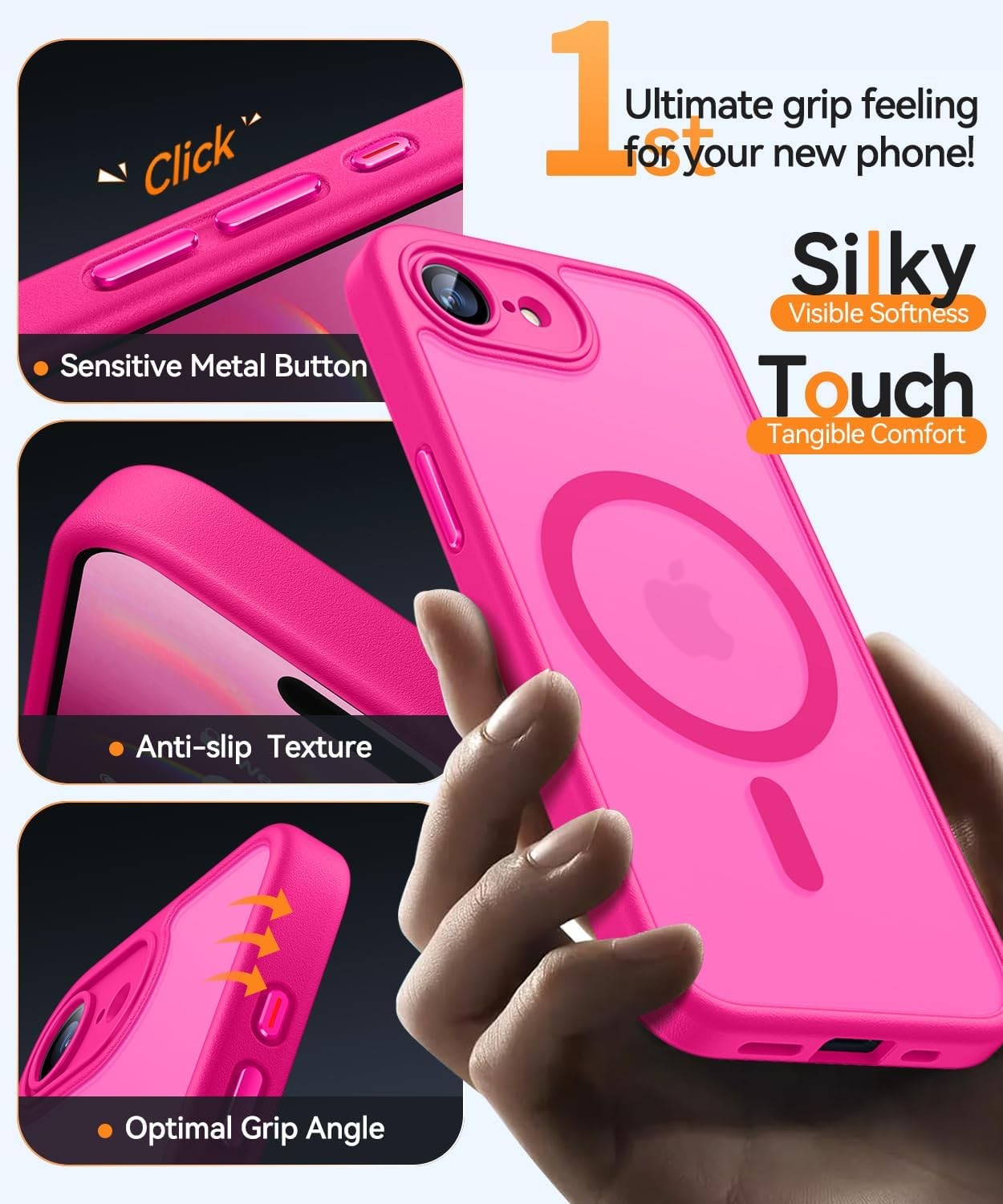Magnetic for iPhone 17e / 16e Case, Upgraded Shockproof Protective Phone Case –