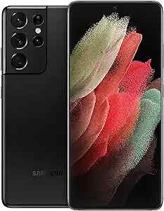 Samsung Galaxy S21 Ultra 5G SM-G998U Unlocked 128GB Phantom Black C Light Burn