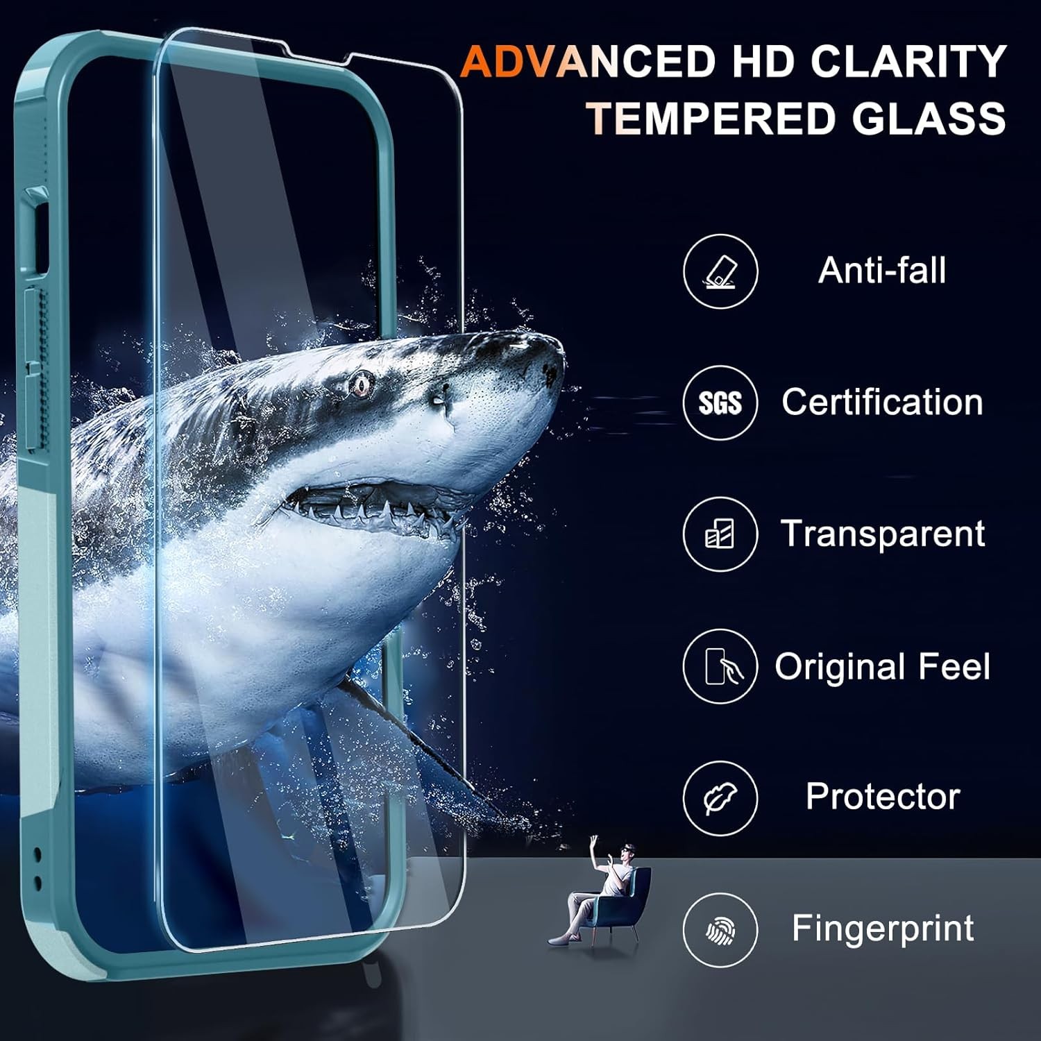 Military Grade Shockproof Case for iPhone 16e & 17e with Screen Protector, Mint