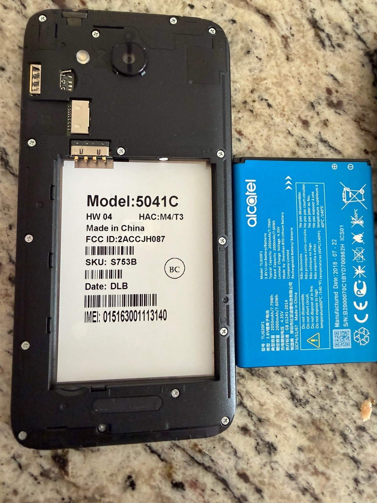 Alcatel Tetra 5041C – 16GB – Black (AT&T) SmartPhone