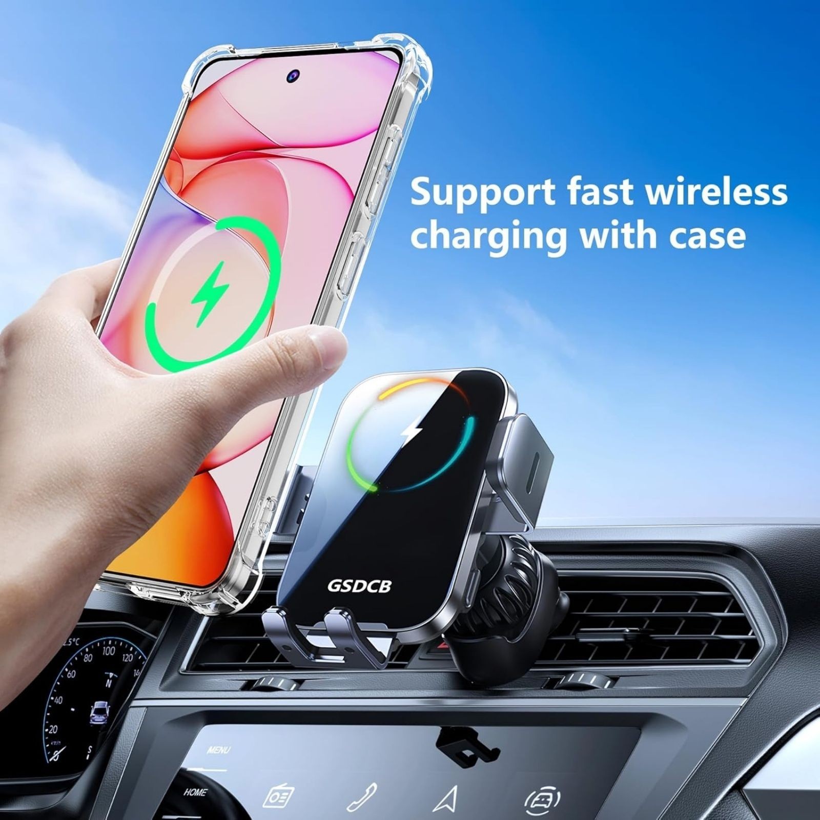 Phone Case for Samsung Galaxy S26 with Tempered Glass Screen Protector, Clear Co