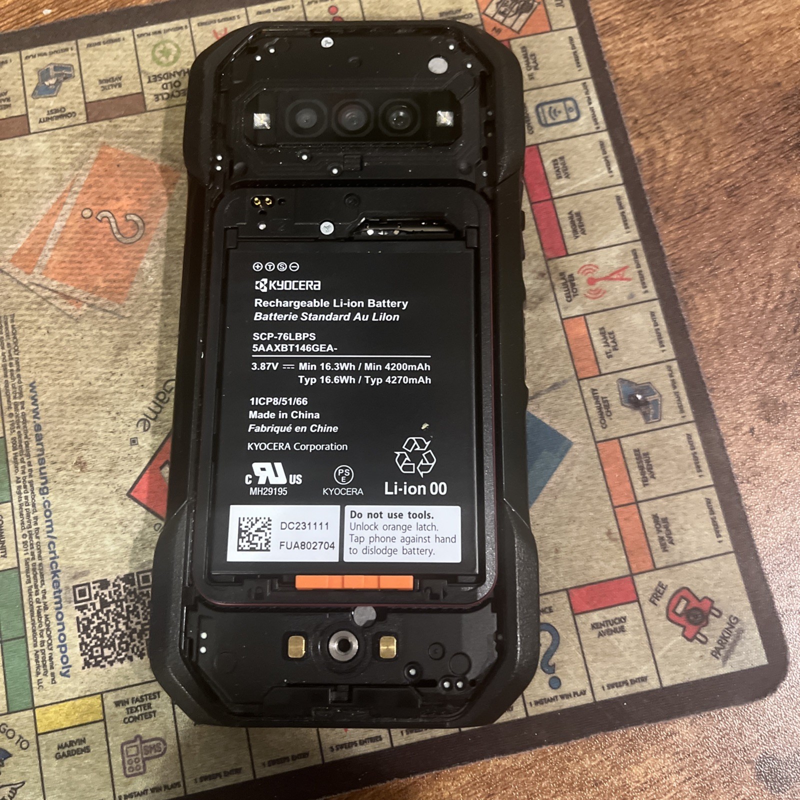 Kyocera Duraforce PRO 3 E7200 5G 128GB Verizon Smartphone GSM Unlocked Excellent