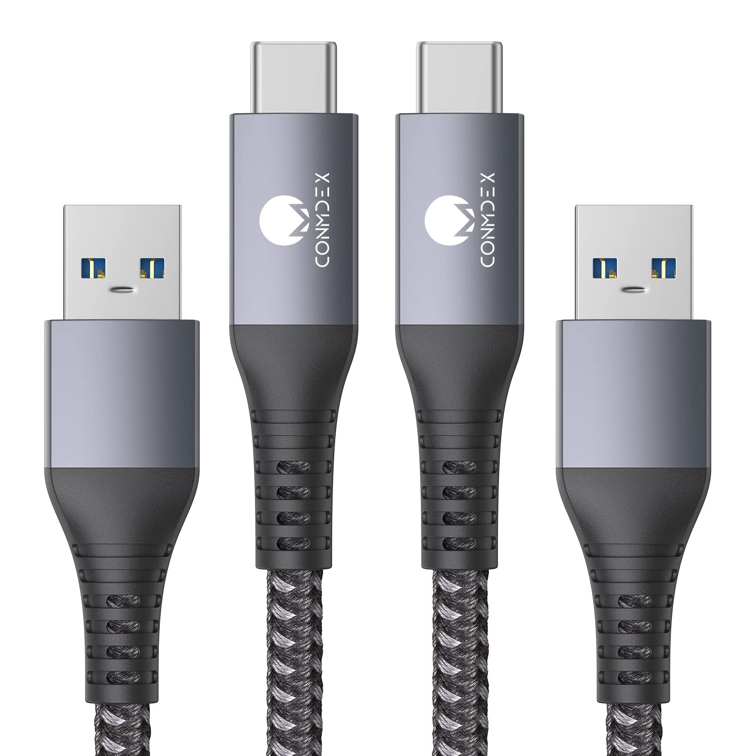 3ft USB A to Type-C Adapter 2-Pack, 3A Fast Charging for iPhone 17/16 Pro Max