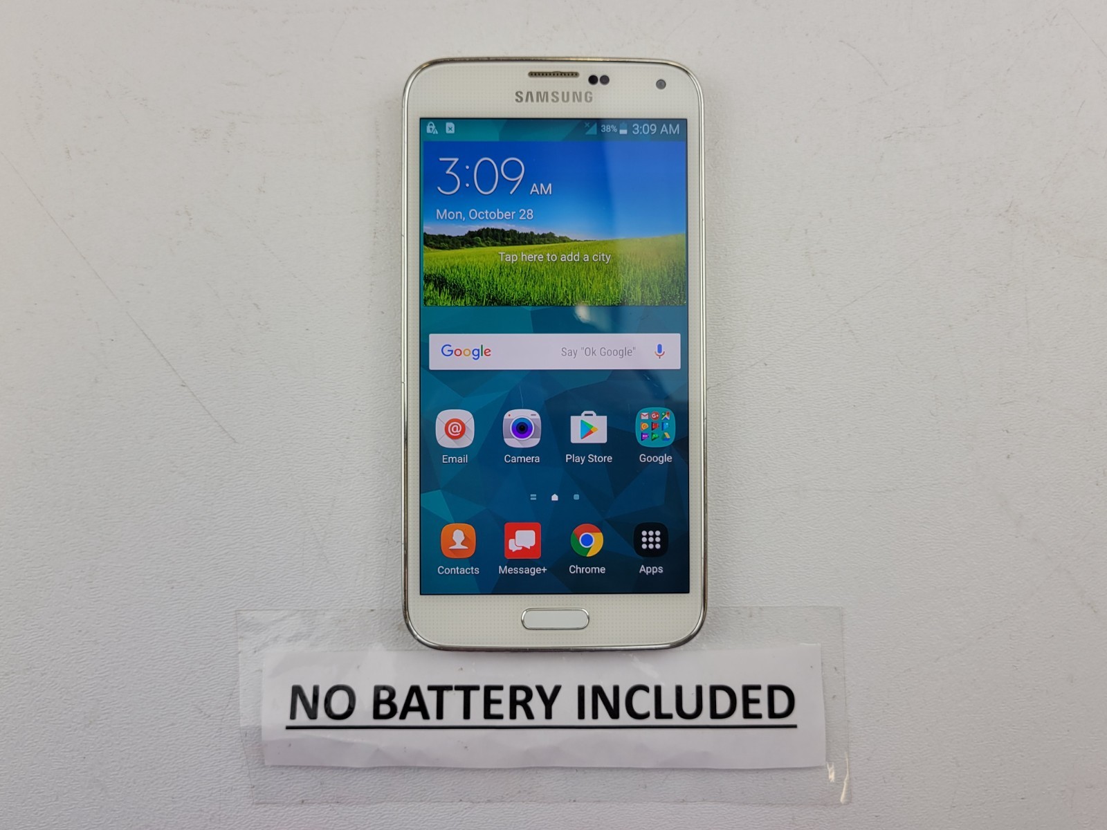 Samsung Galaxy S5 (SM-G900V) 16GB (Unlocked) (Verizon) – SMALL ISSUE – H6921