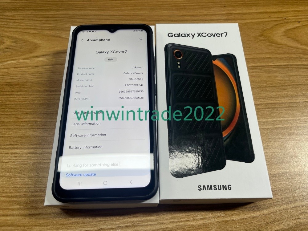 Unlocked Samsung Galaxy XCover 7 5G SM-G556B 6+128GB 6.6″ IP68 GPS New Unopened