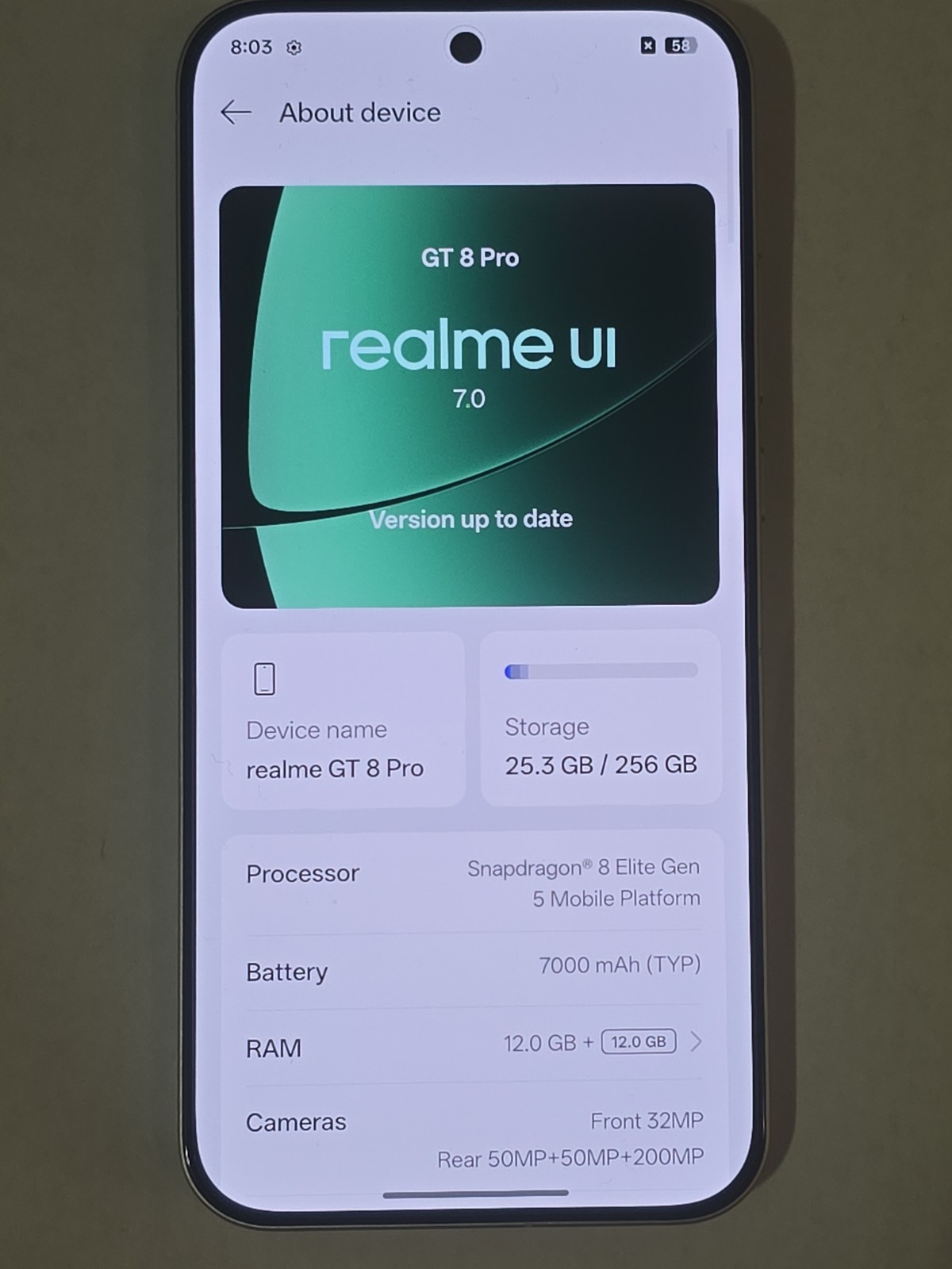 NEW* Realme GT 8 Pro Factory Unlocked Dual SIM Quad HD+ 12 GB 256GB 200MP Cam