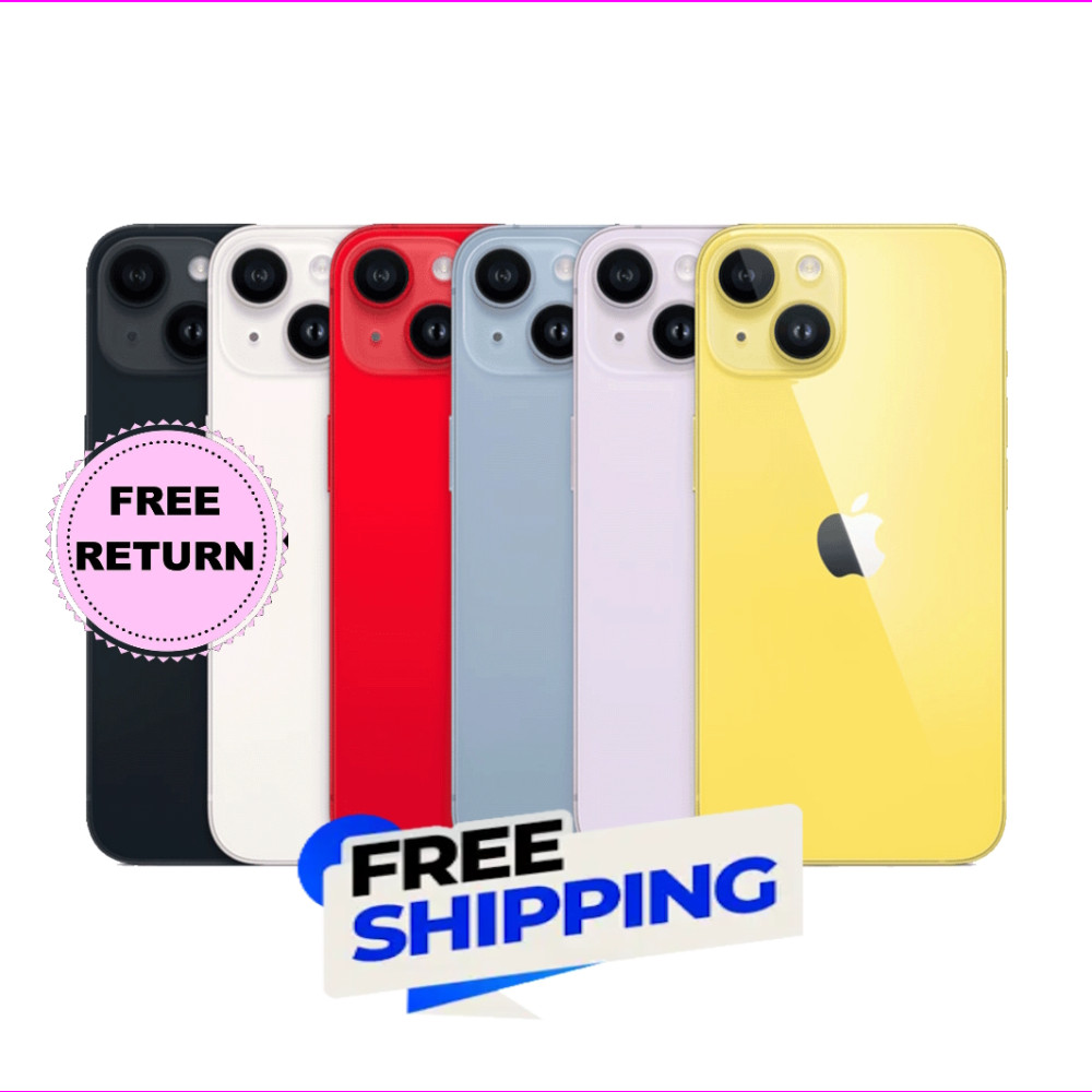 Apple iPhone 14 Unlocked – 128GB/256GB/512GB – Midnight Blue Purple, T-Mobile