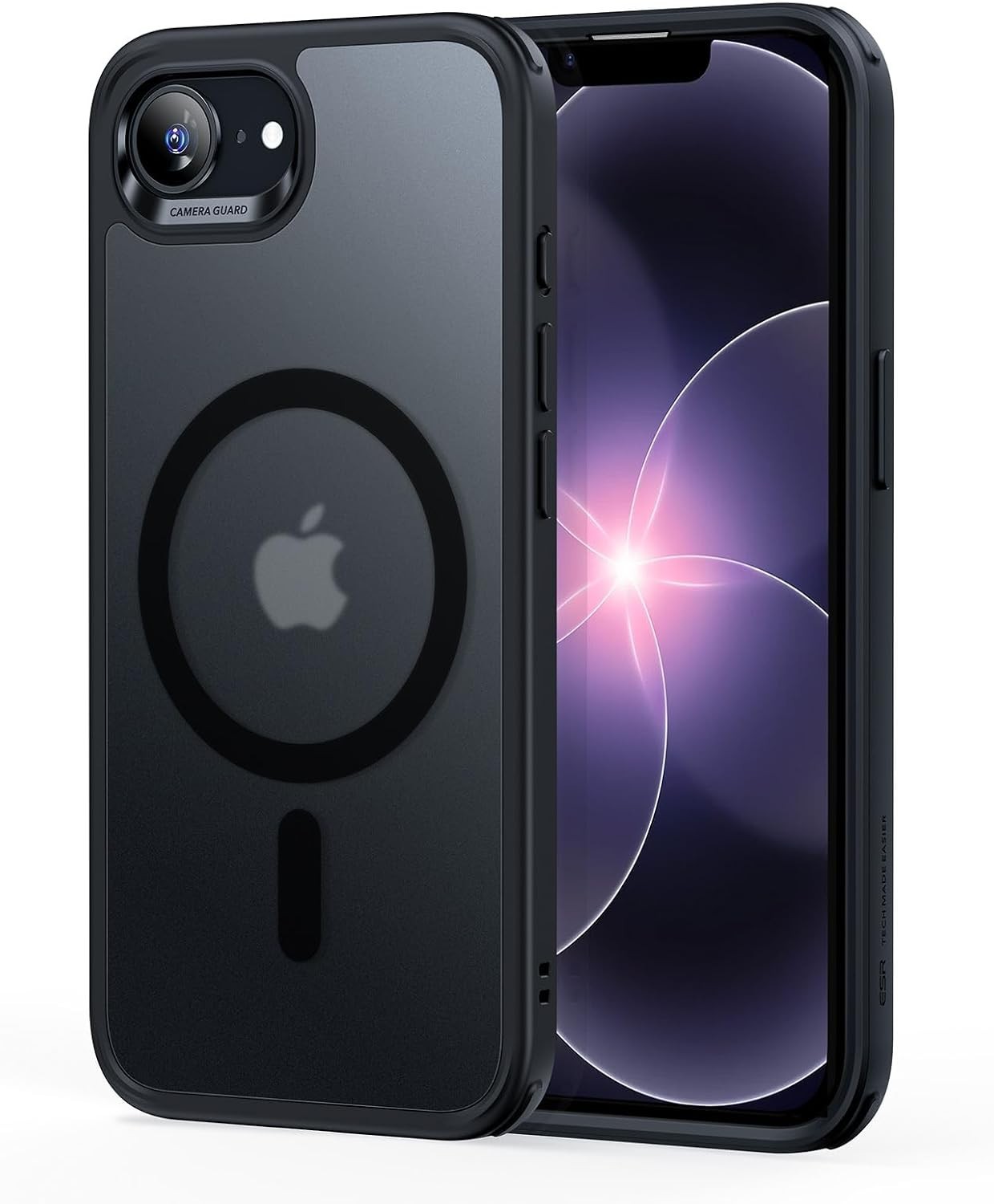 Case for iPhone 17e & iPhone 16e with MagSafe Shockproof Protection Frosted Blac