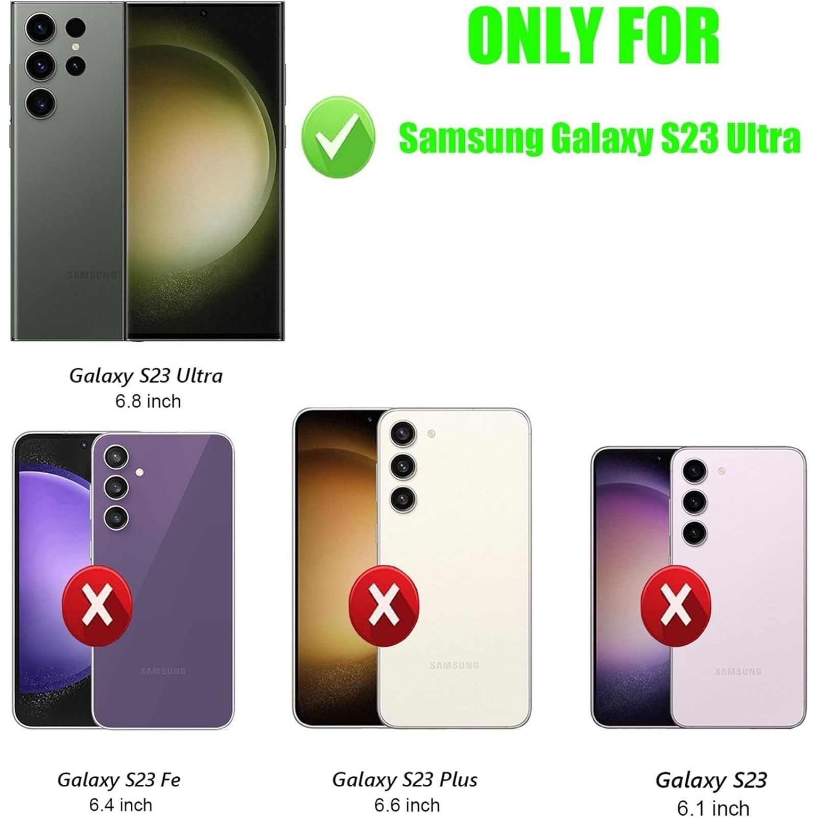 Samsung Galaxy S23 Ultra Case, [Military Grade] 3 in 1 Full Body Shockproof Cove