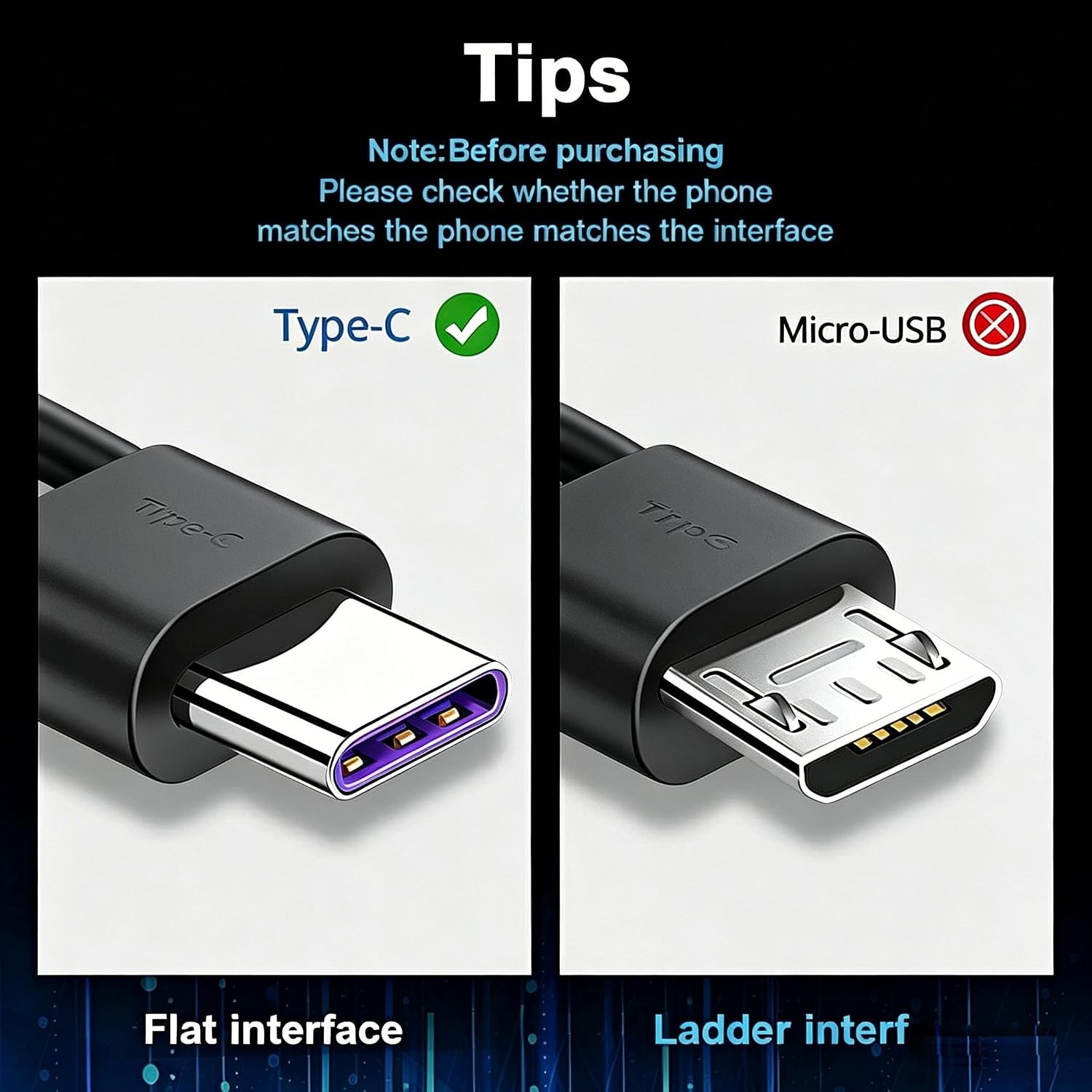 3.3FT USB A to USB C Fast Charger Cable for iPhone 17/16/15, iPad Pro