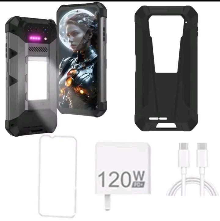 Unihertz Hike Rugged Smartphone 200M Flashlight 24GB+512GB Night Vision 23800mAh