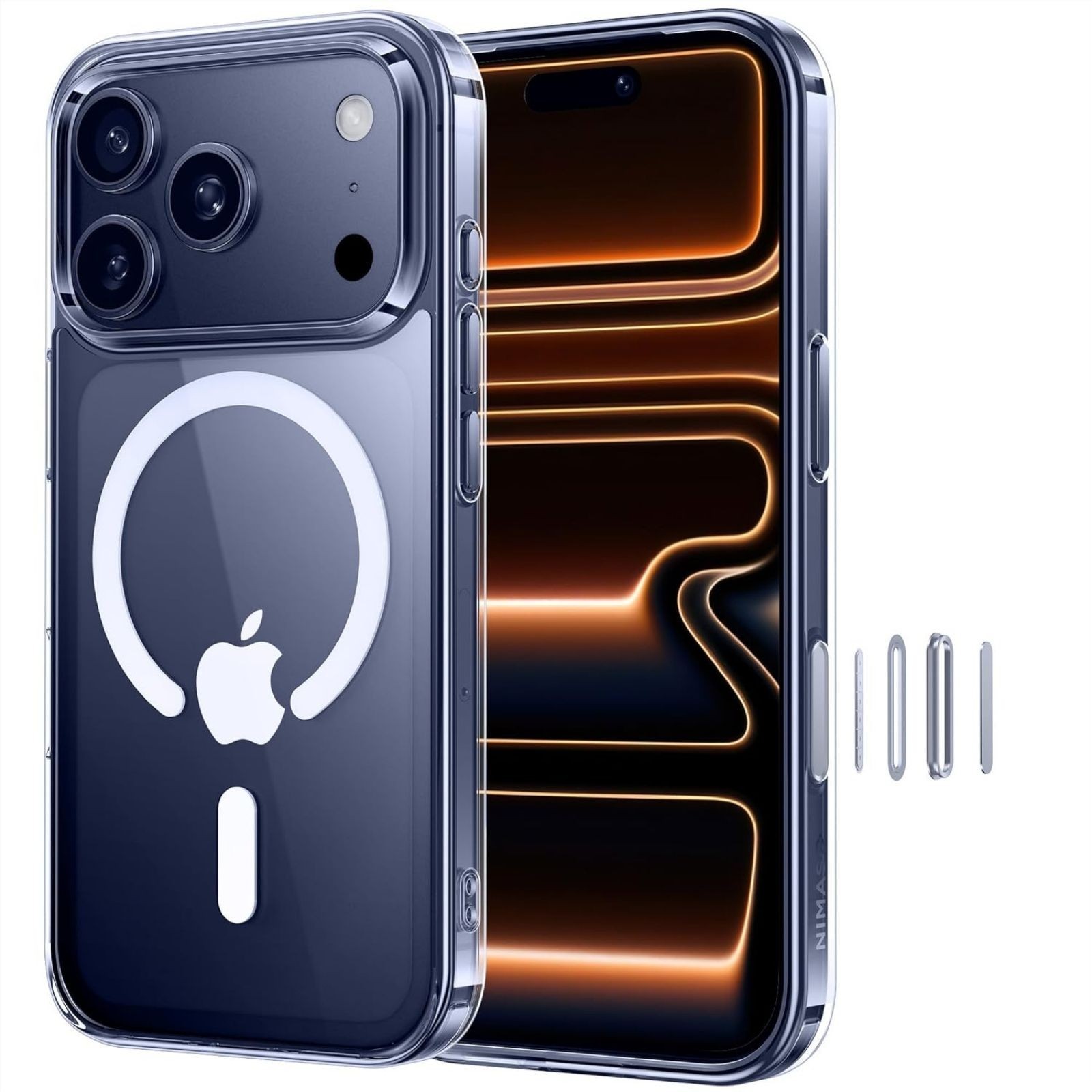 Clear iPhone 17 Pro Max Case, Shockproof Military Grade, Slim Thin Design