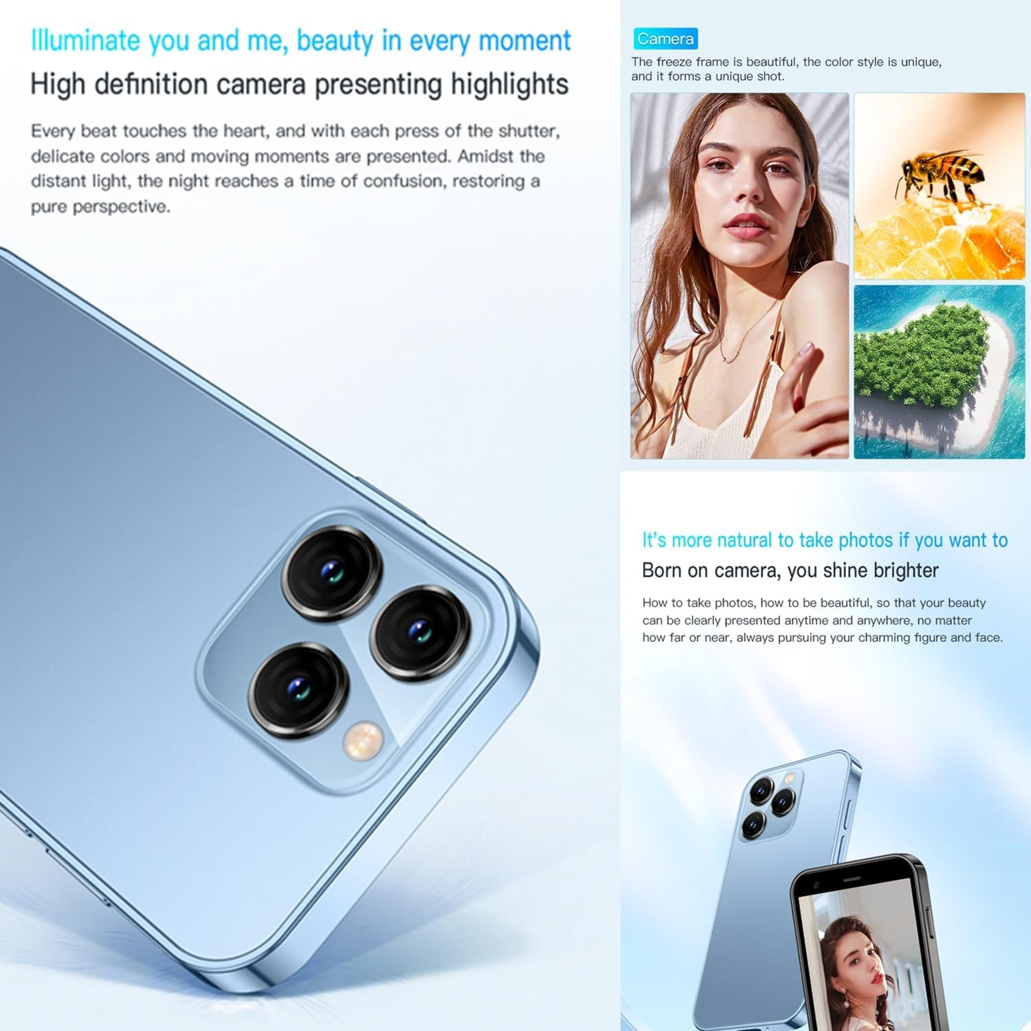 XS15 3G Mini Smartphone 3.0 Inch WiFi GPS Quad Core Android Cell Phones Camera