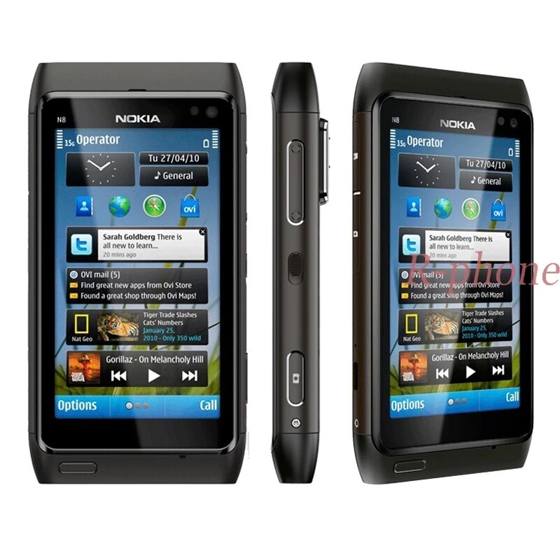 Original Nokia N8 N8-00 3G WIFI GPS 12MP Touchscreen 3.5″ 16GB Smartphone US
