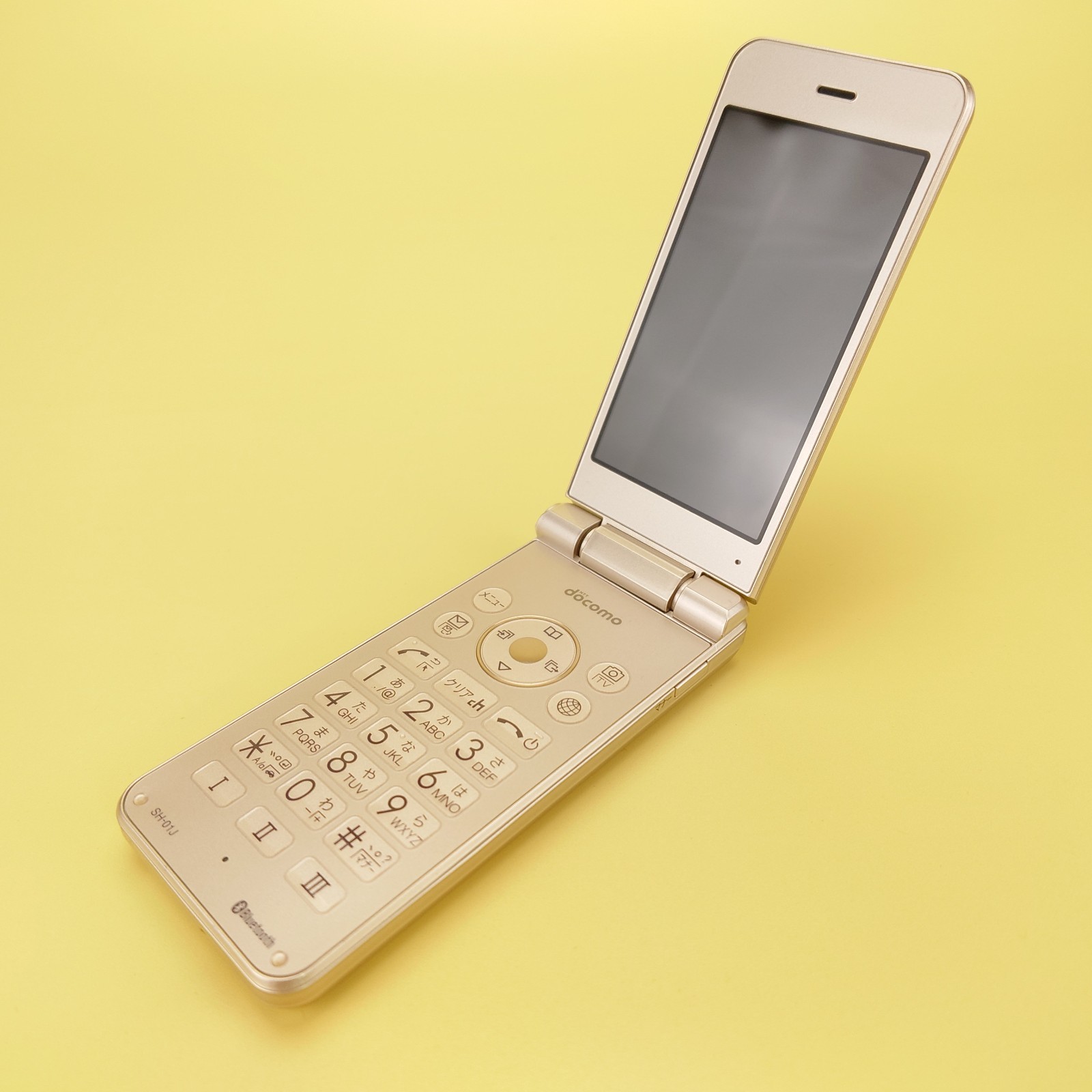 SHARP AQUOS SH-01J Unlocked Japanese Android Flip Phone Gold English Ready