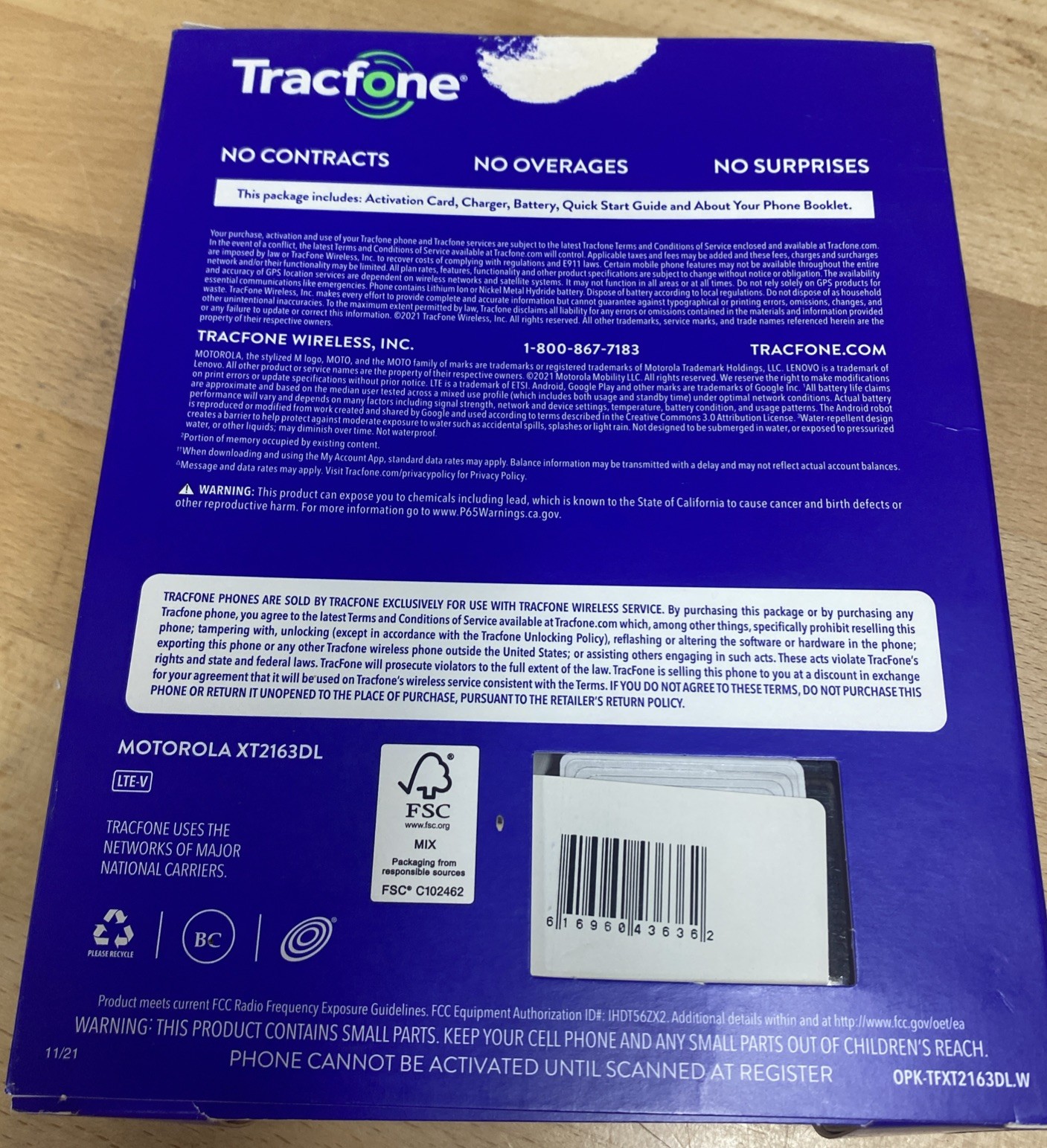 Motorola Moto G Pure Tracfone 32 GB New Sealed