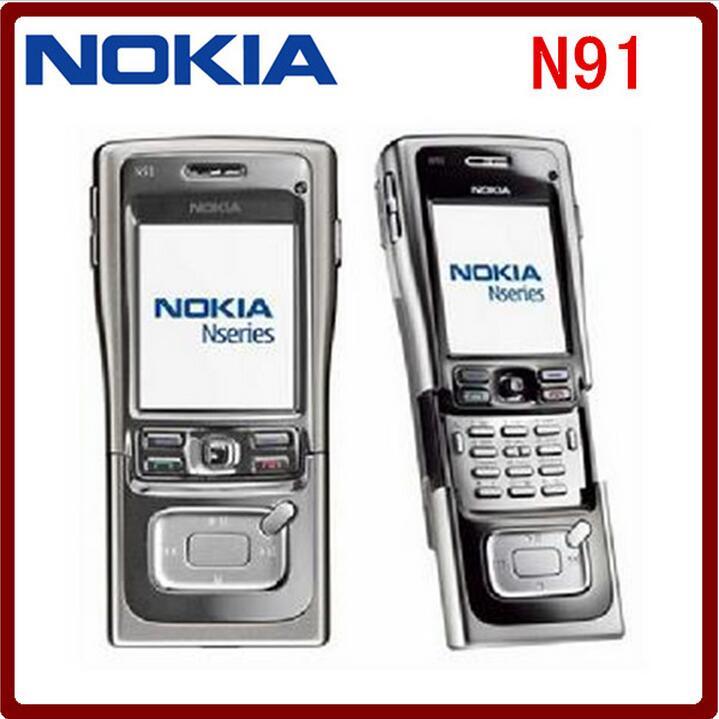Original Nokia N91 4GB / 8GB Unlocked 3G UMTS 2100 Wifi Bluetooth Slide Phone