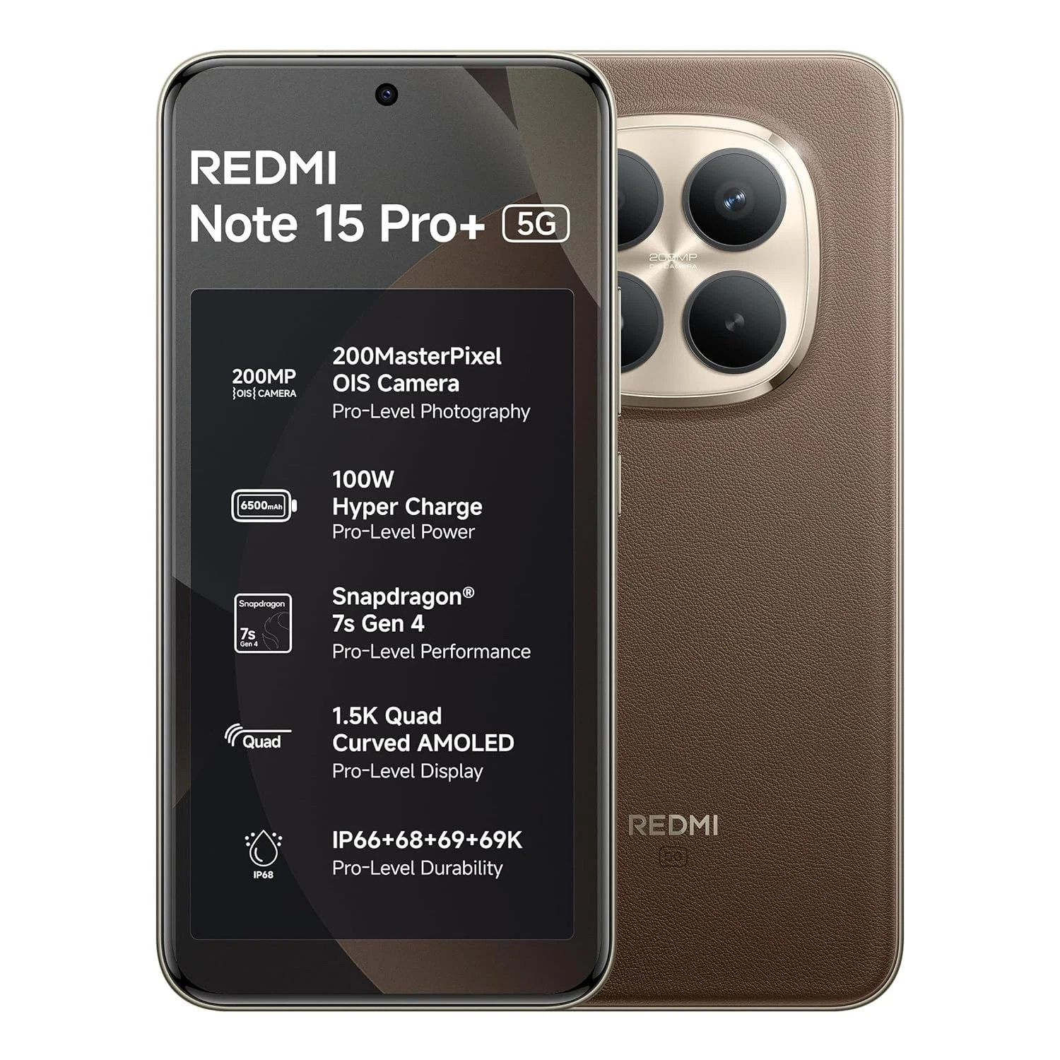 REDMI Note 15 Pro+ 5G (Blue 8GB+256GB) Esim Snapdragon 7s Gen 4 Global Version
