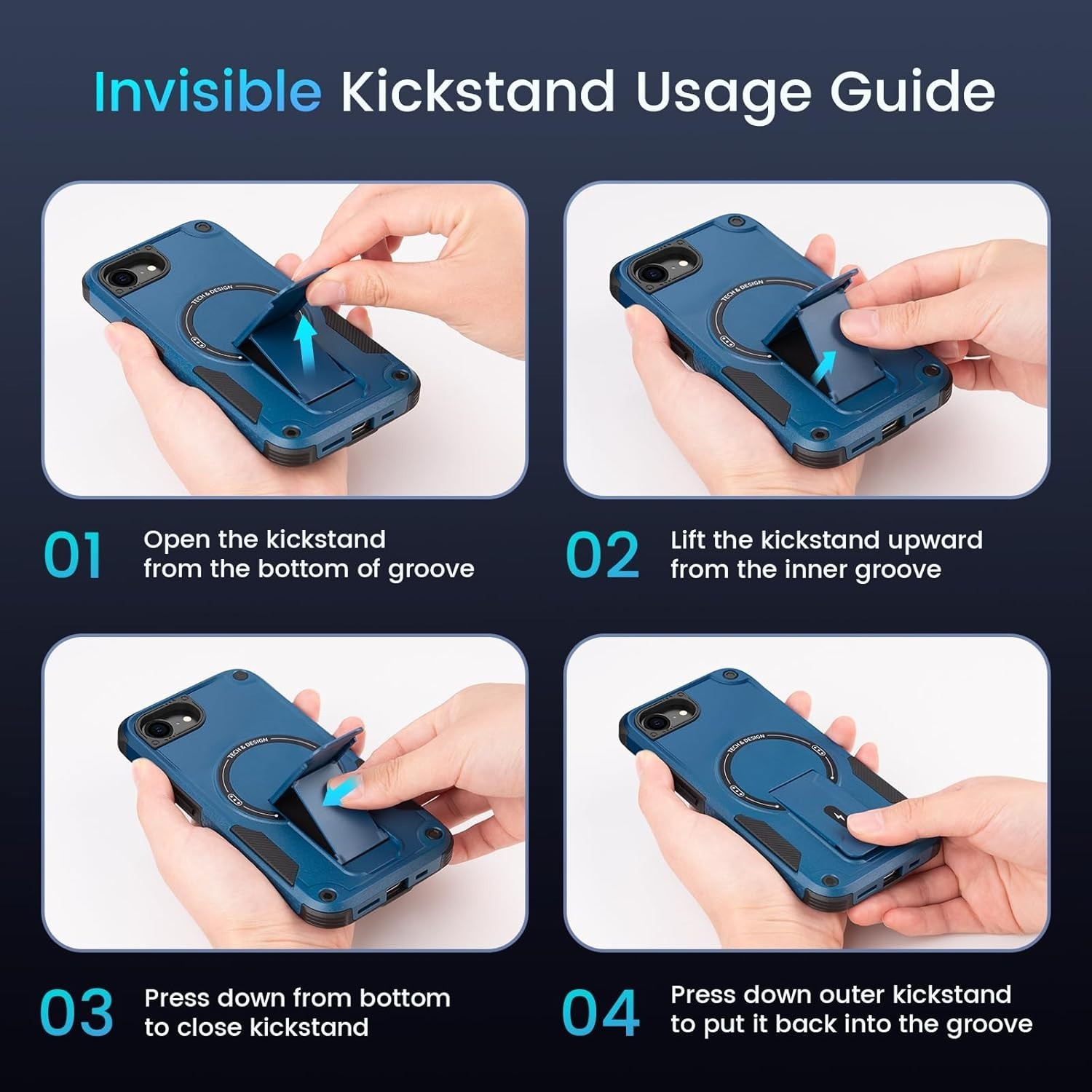 For iPhone 16e & 17e Case with Shockproof Protection & Screen Protector MagSafe
