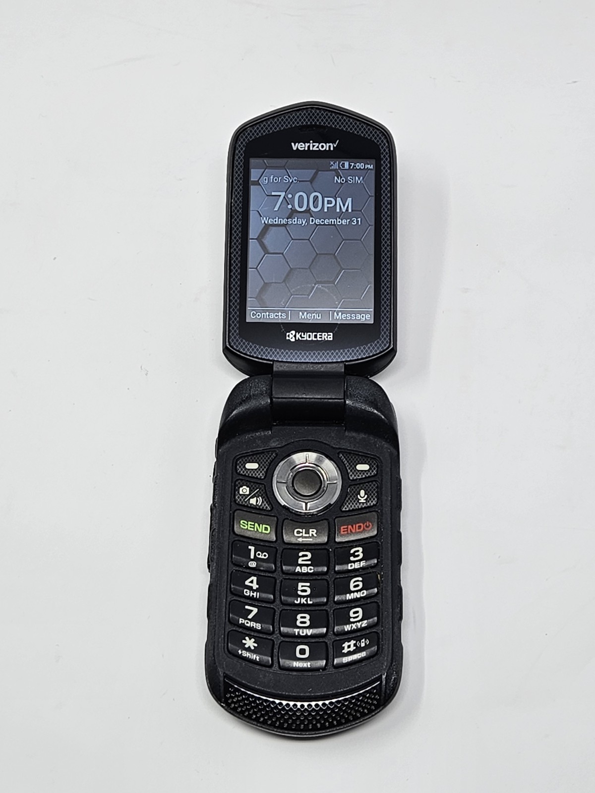 Kyocera DuraXV LTE 16GB Black (Verizon) Model E4610 With Camera Read Description