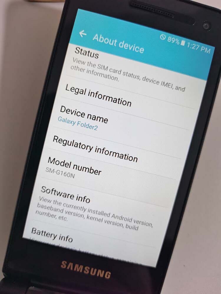 Samsung Galaxy Folder2 SM-G160N SM-G1650W Android 16GB Unlocked Good Condition