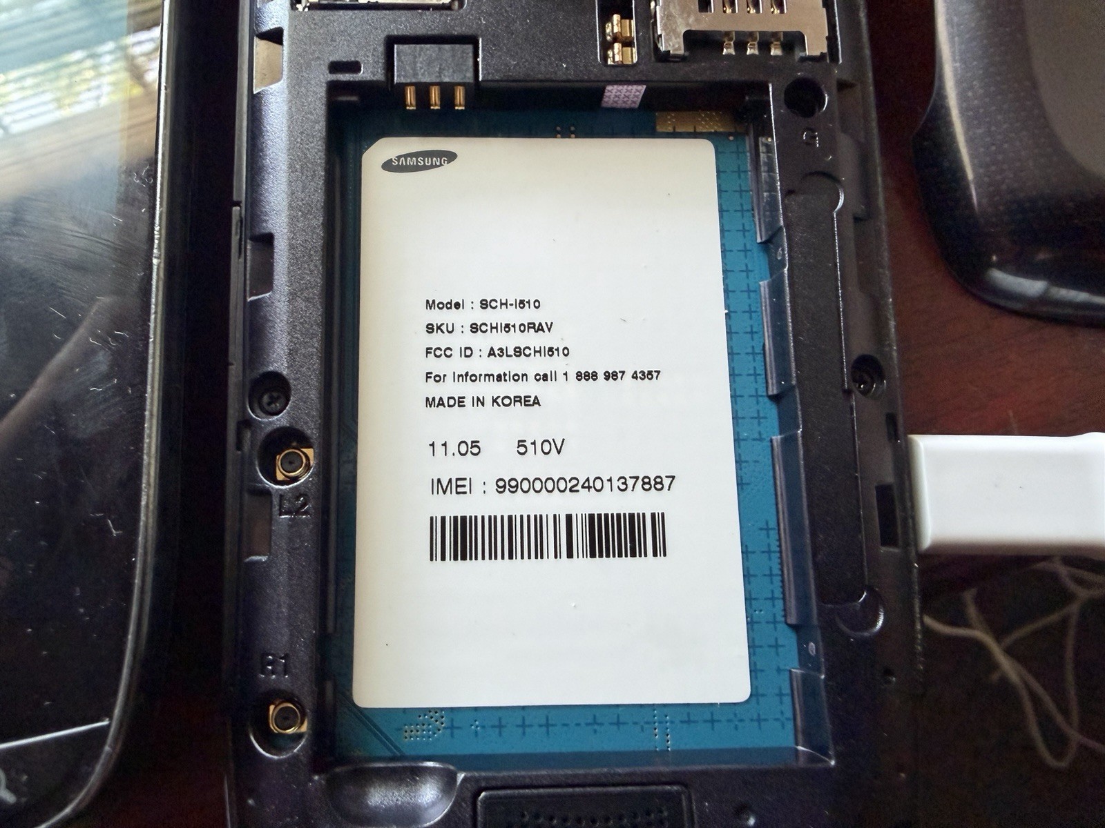 Samsung Droid Charge SCH-I510 Black Verizon 4G LTE Smartphone – Tested, Works