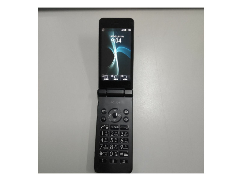 SHARP AQUOS KEITAI BLACK SH-N01 Android Flip Phone SIM Unlocked 601SH JAPAN