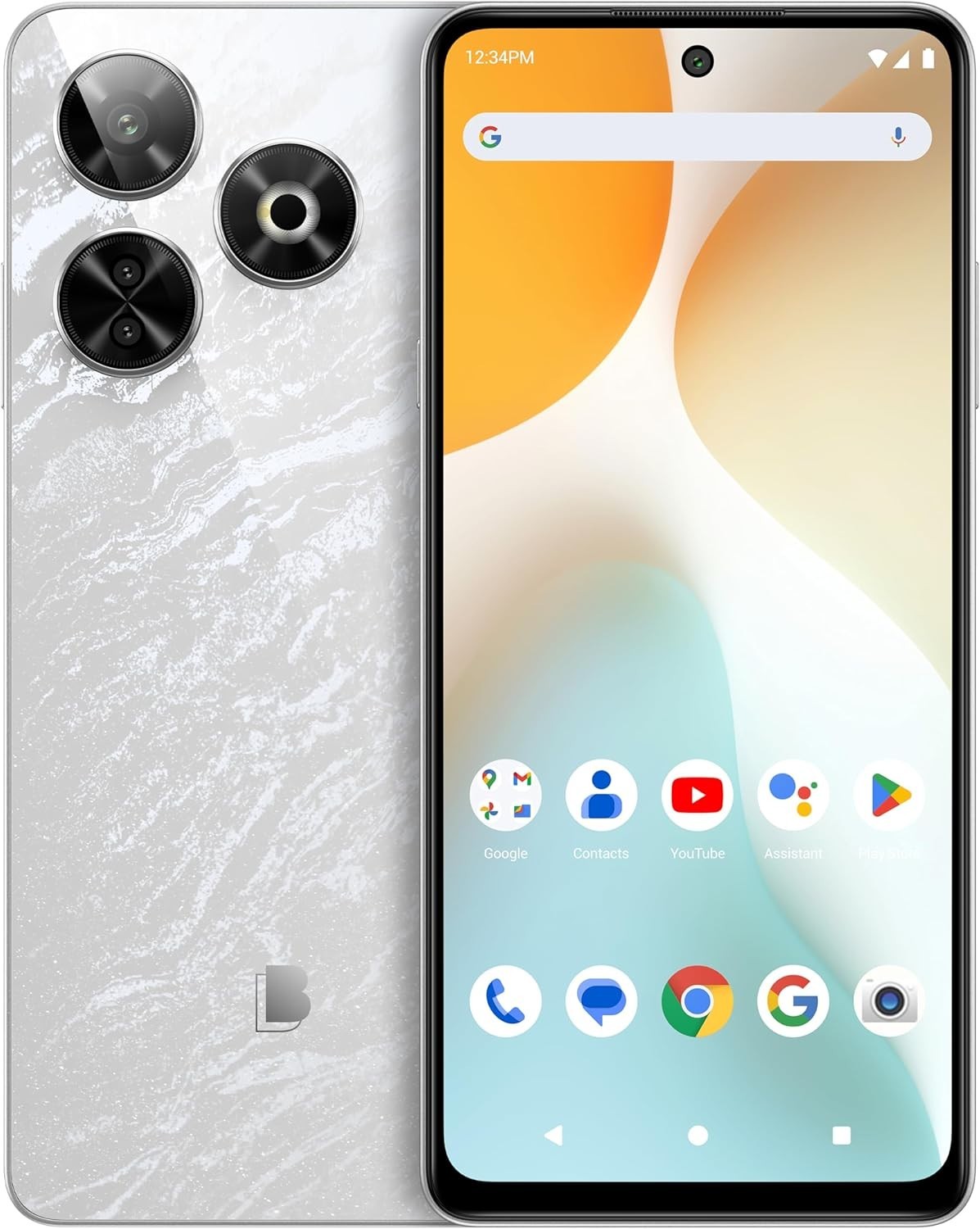 BLU G84| All-Day Battery | Unlocked |6.8” FHD+ Infinity Dot|256GB|White|USED