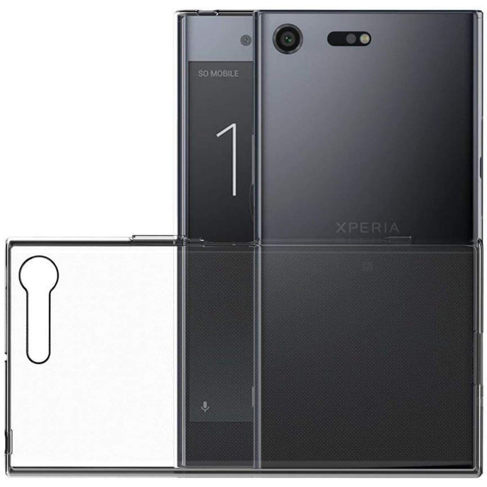 Sony Xperia XZ Premium Case (5.5 inch) Soft TPU Rubber Gel Bumper Transparent Ba