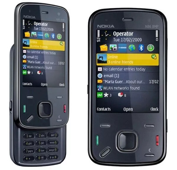 Unlocked Nokia N86 Mobile Phone 3G HSDPA 900 / 2100 WIFI GPS Original Cellphone