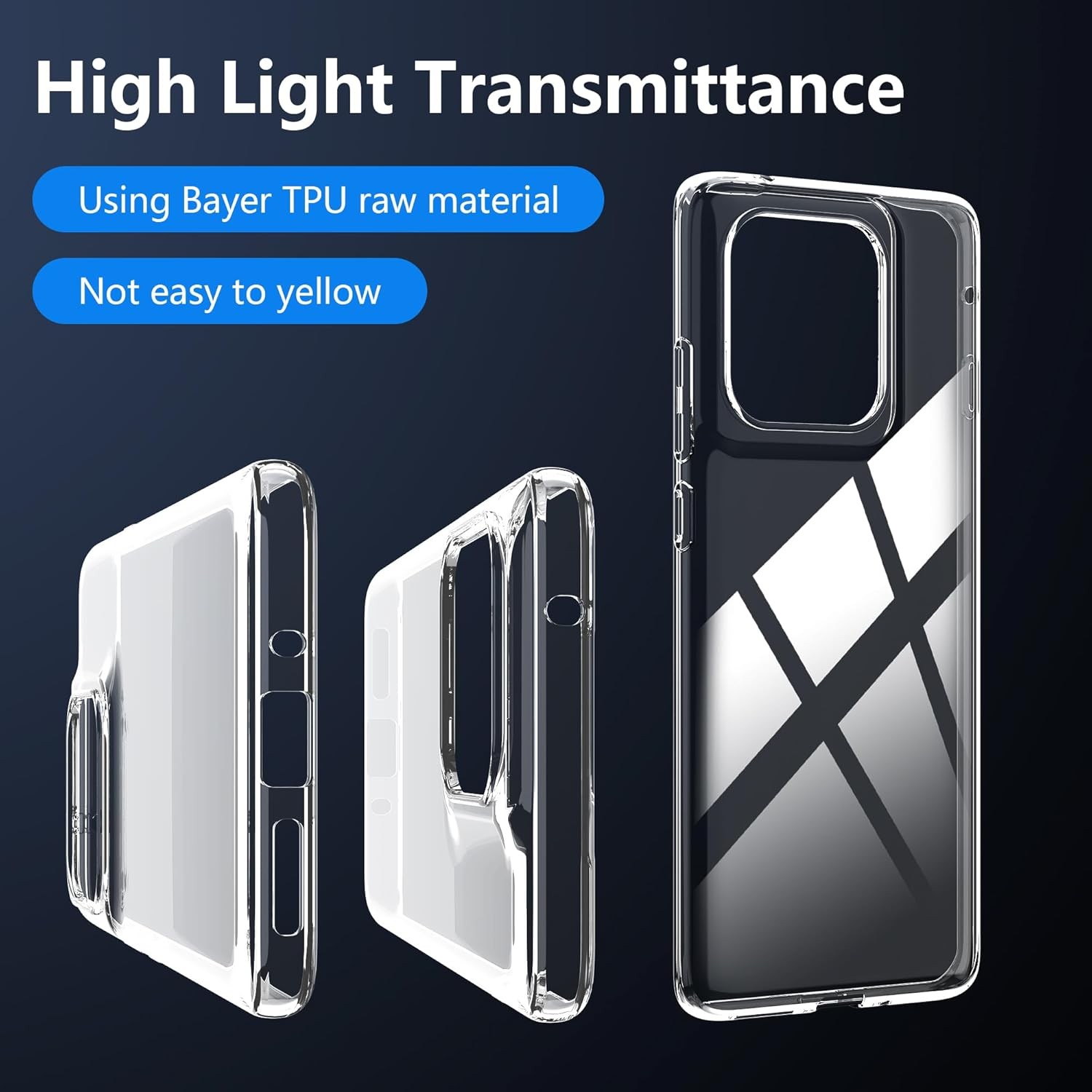 Motorola Moto Edge 2025 Case, High Quality TPU Rubber Skin, Scratch Resistant, F