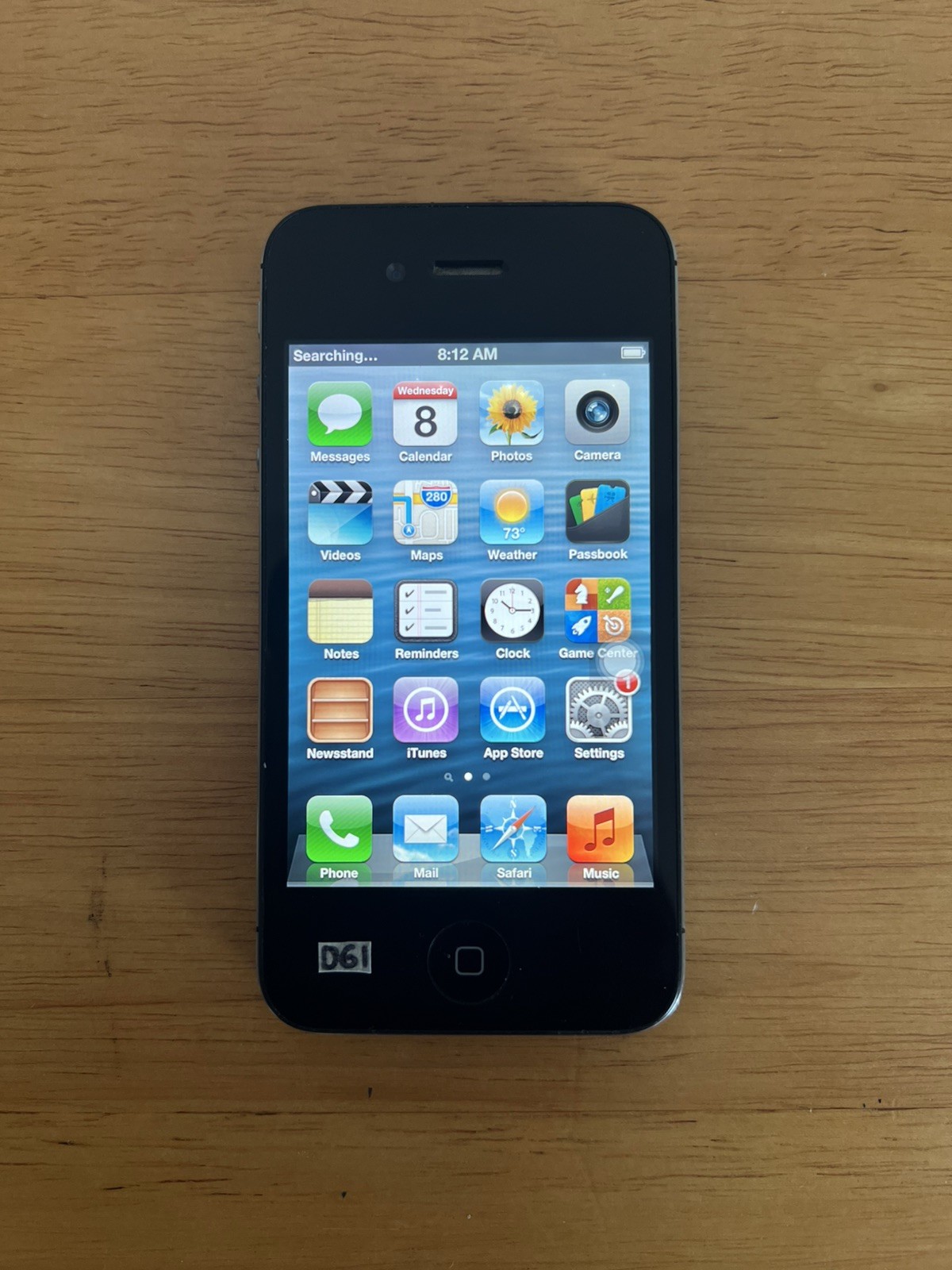 Apple iPhone 4s – 16GB – Black & Sliver Model A1387 Read Description *p3t*