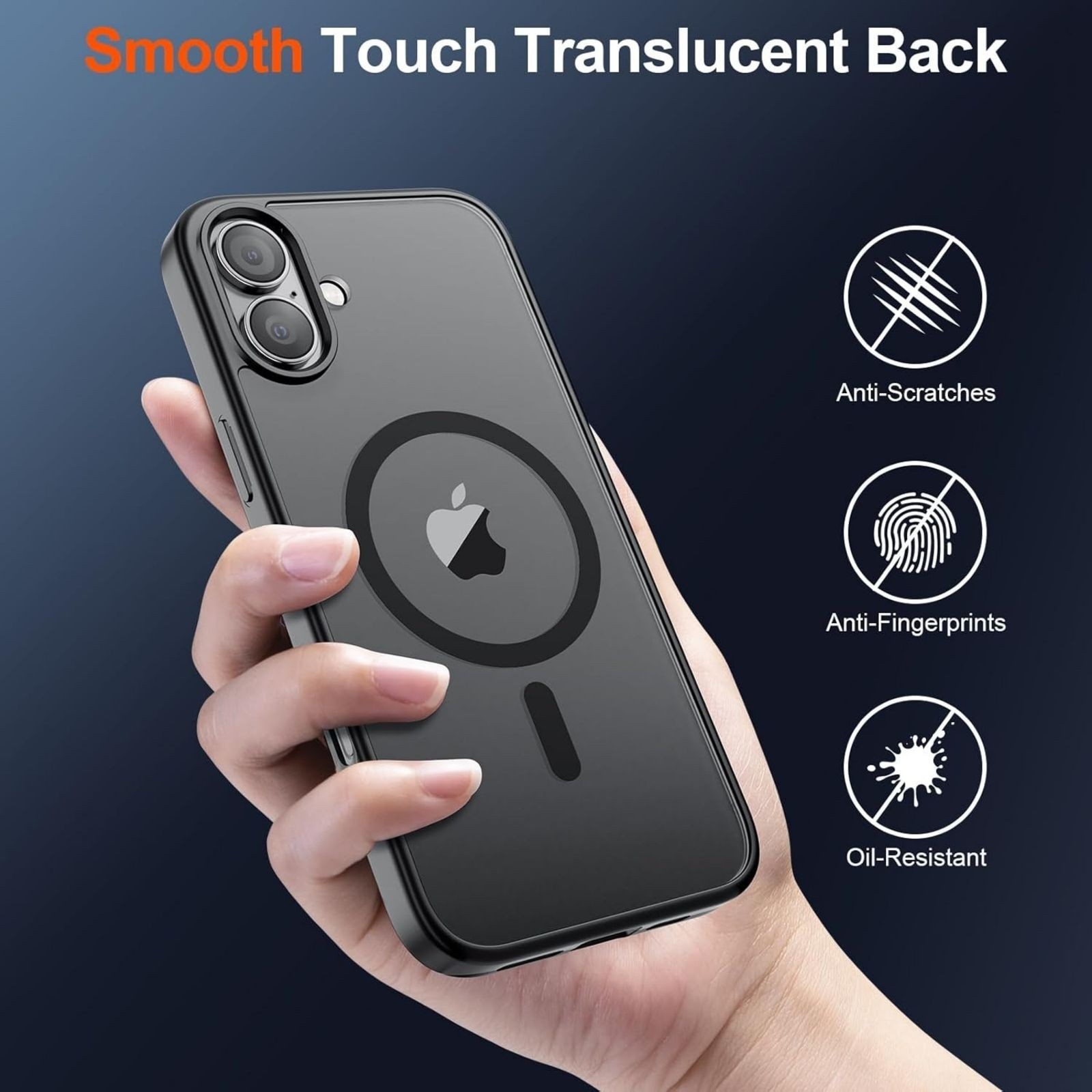 Magnetic for iPhone 17 Case (Military Grade Drop Protection) Matte Black Cover