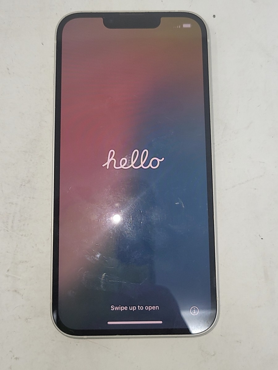 APPLE A2482 iPhone 13 Cell Phone 128GB Starlight SEE NOTES