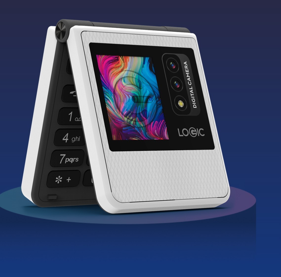 Logic Z1L 4G voLTE Flip Phone UNLOCKED* Dual Sim White