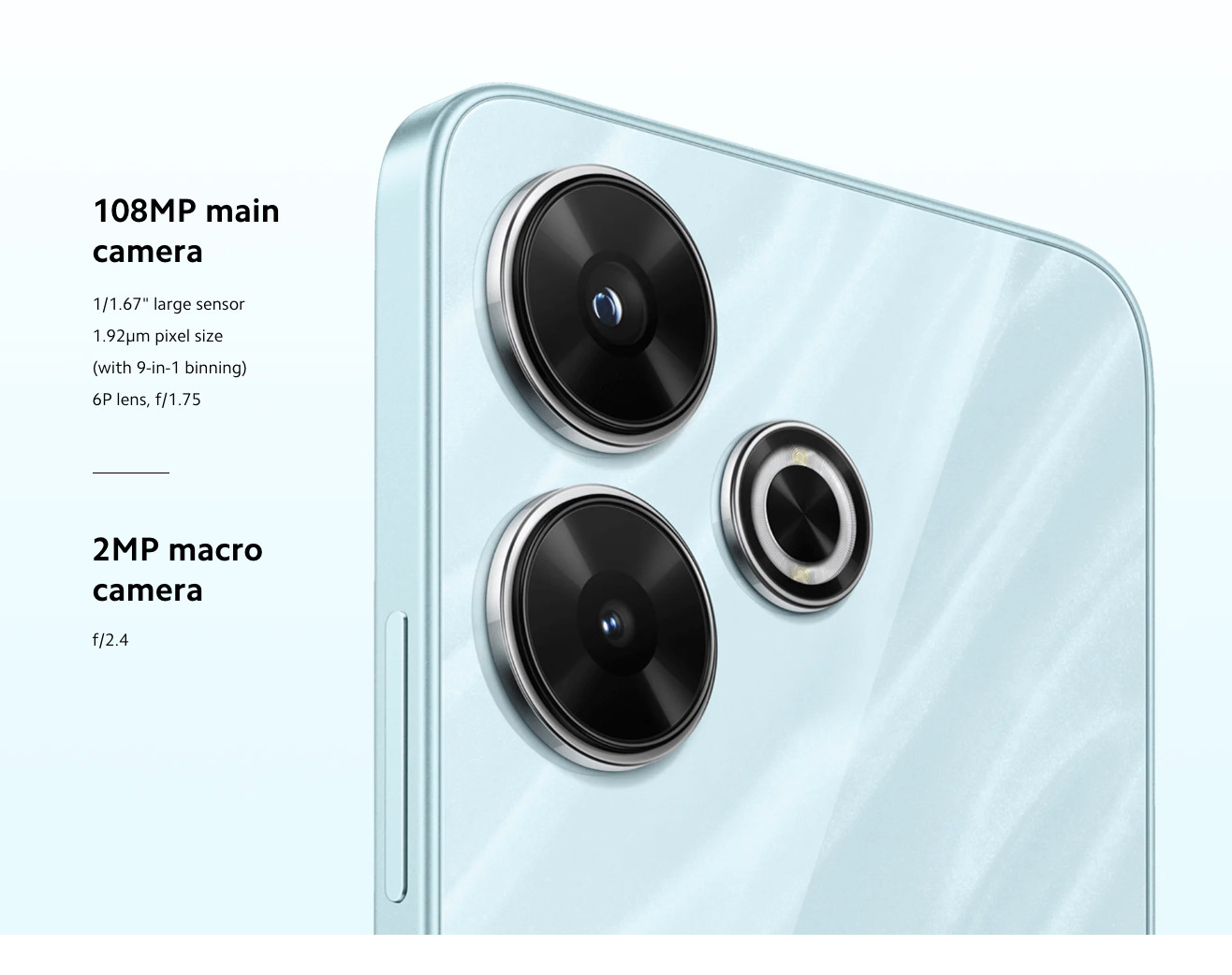 Xiaomi Redmi 13 4G LTE Ocean Blue – 6GB RAM – 128GB ROM – Unlocked – NEW SEALED