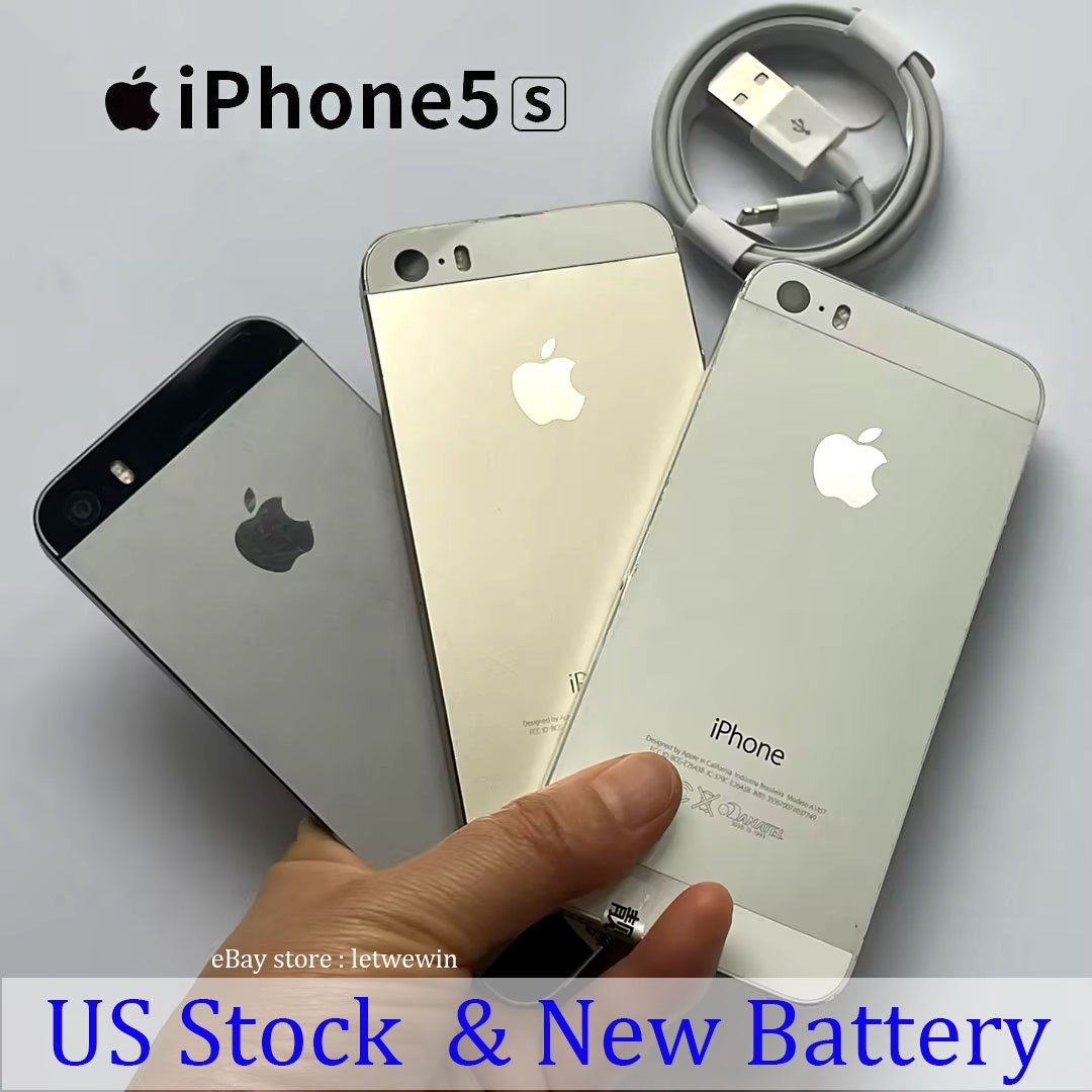 Apple iPhone 5S UNlocked （ New Battery ） 16/32GB/64GB US Stock