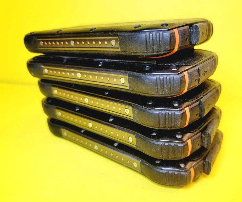 *UNTESTED* LOT OF 5X PLUM RAM 7 E700 UNLOCKED RUGGED DUAL SIM 3G CELL PHONES