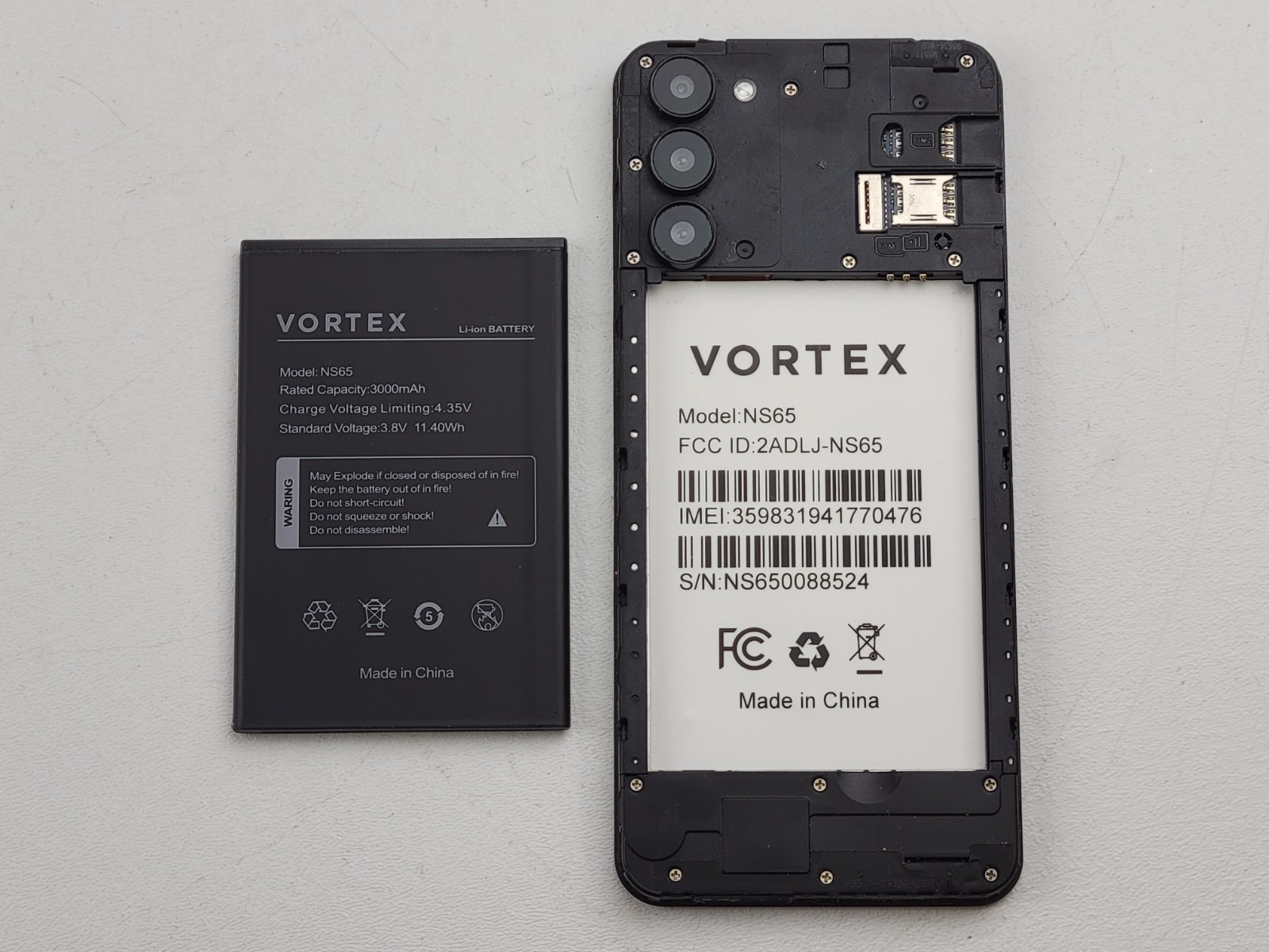 (B-STOCK) VORTEX NS65 – 32GB – (CARRIER UNKNOWN) Dual SIM Android Smartphone