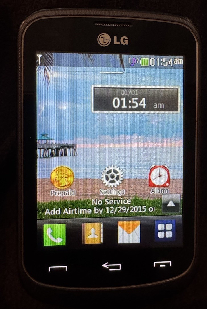LG TracFone Black 1GB Smartphone 306G Fast Ship Good Used