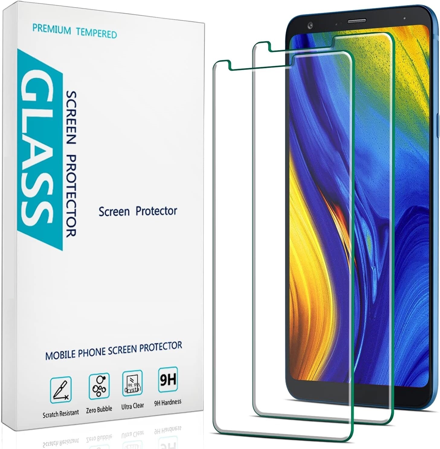 For LG Stylo 4,Stylus 4 Screen Protector Tempered Glass Bubble Free 3 Pack-Clear